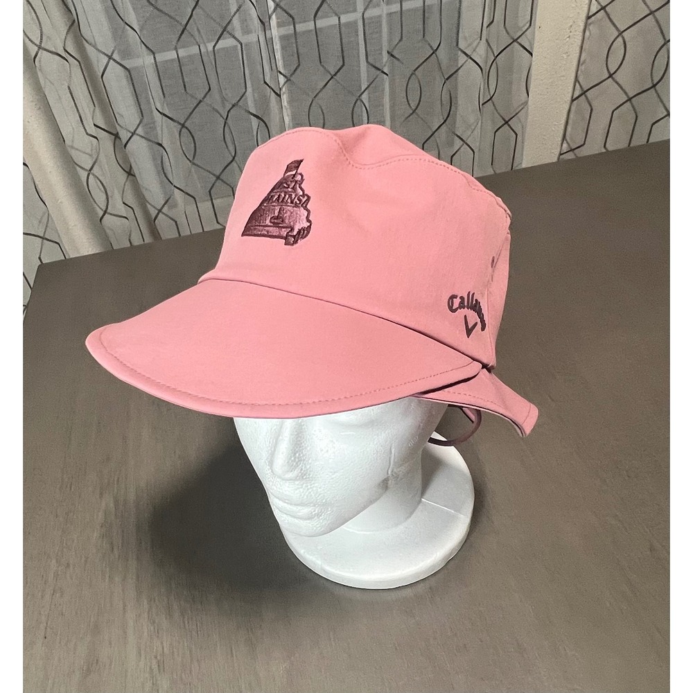 Callaway Golf Bucket Hat Pink West Plains Embroidered Sun Hat Adjustable Strap